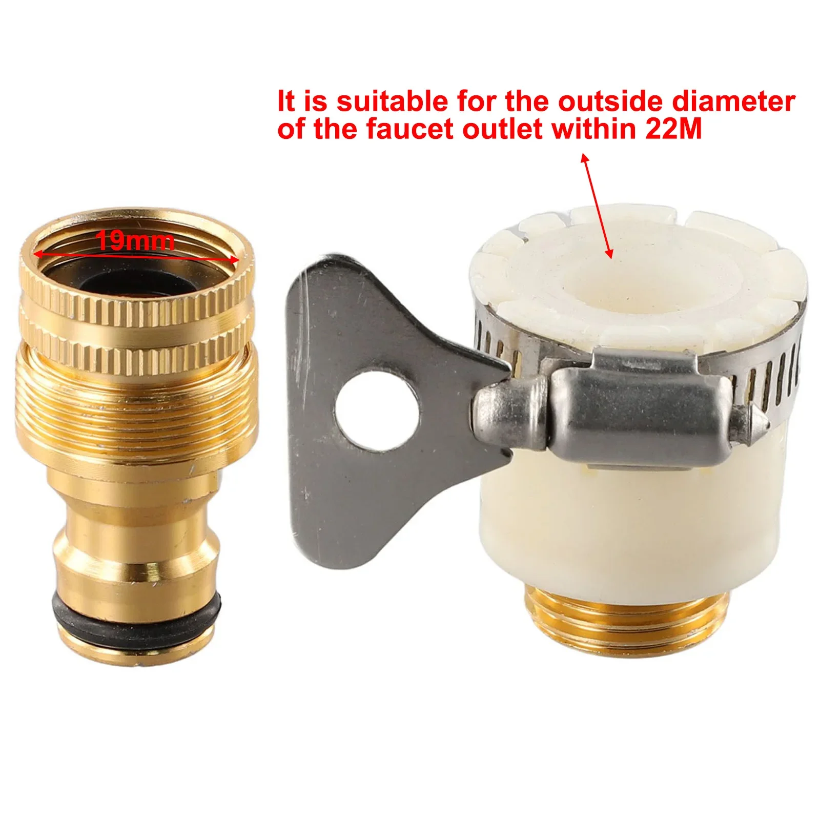 15-23mm Universal Schlauch Wasserhahn Adapter Wasserhahn – Bild 4