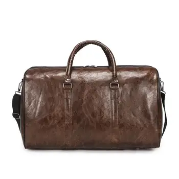 Reisetasche Für Männer Pu Leder Schulter Tasche Große Kapazität Tragetaschen Für Frauen Mode Neue Duffle