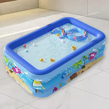 Aufblasbarer Pool Familien pools Erwachsene Kinder Schwimmbad Sommer Outdoor Indoor Kinder Baby Badewanne