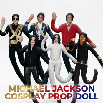 Michael Jackson Cosplay Requisiten-Puppe Plüschfigur Abstrakte Gelenkbewegliche Puppen Weiche Stoffpuppen