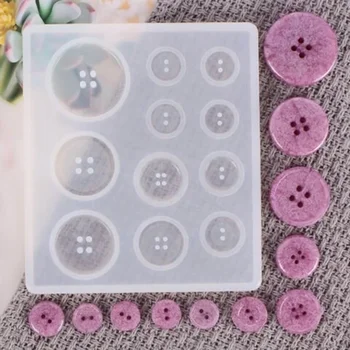 Knopfform mit Lochform, antihaftbeschichtet, Kunstform, Dekoration, Kuchen, Backwerkzeuge, DIY, Silikonform