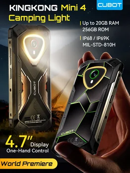 Robustes Mini-Smartphone Android 15 Cubot KingKong MINI 4, 4,7-Zoll-Mini-Bildschirm, 90Hz, 4700 mAh Akku