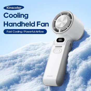 Tragbarer Hochgeschwindigkeits-Handventilator, 3600 mAh, wiederaufladbar, 100 Windgeschwindigkeiten