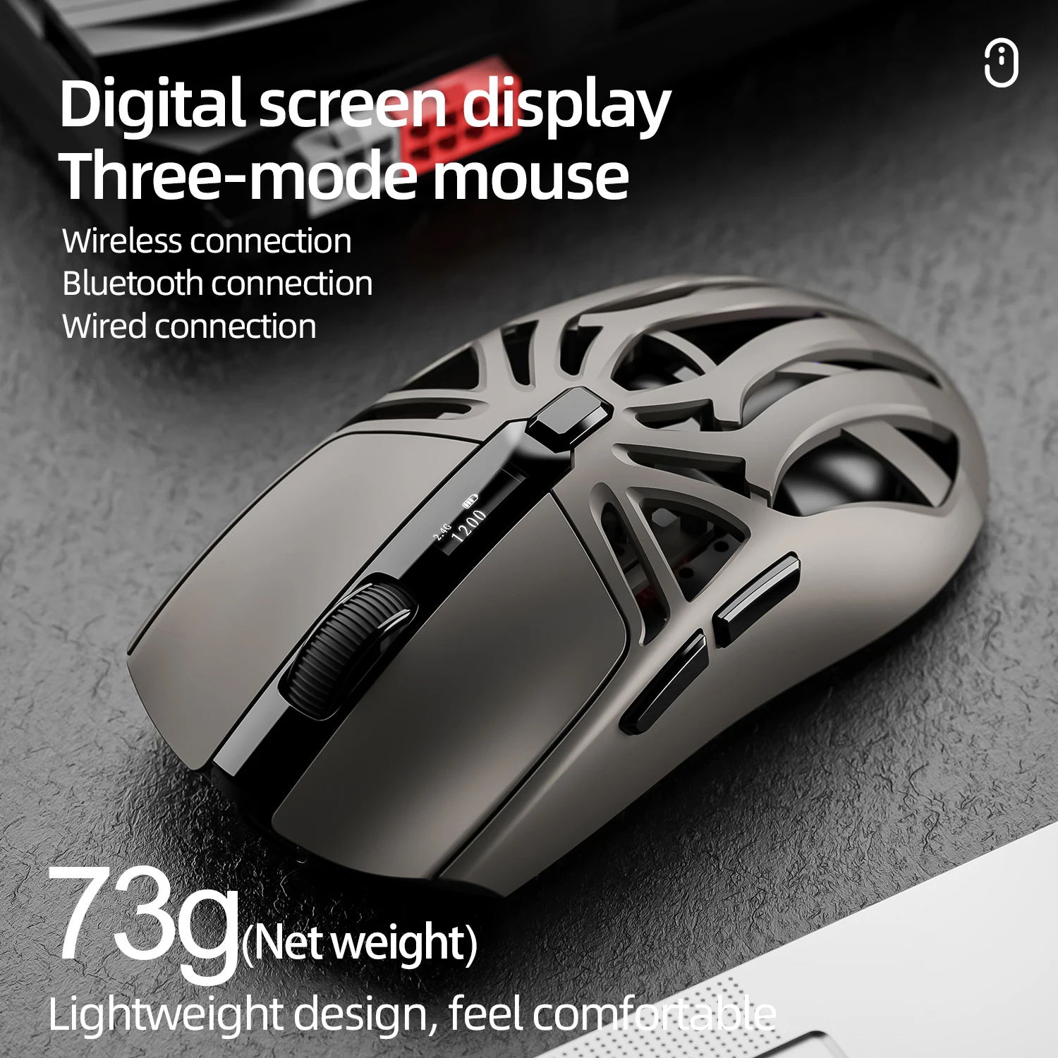 SmailWolf RS8 Bluetooth Wireless 2,4g Gaming-Maus Triple-Mode