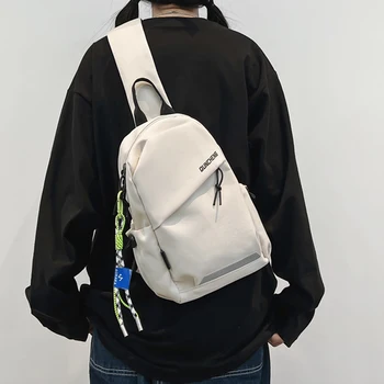Umhängetasche Herren Single Shoulder Kleiner Rucksack Brusttasche Damen Radfahren Sport Bergsteigen Jungen