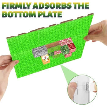 Magnetische Grundplatte Vielzahl Grundplatten Spiel DIY Magnetische Bausteine Spielzeug für Jungen und Mädchen