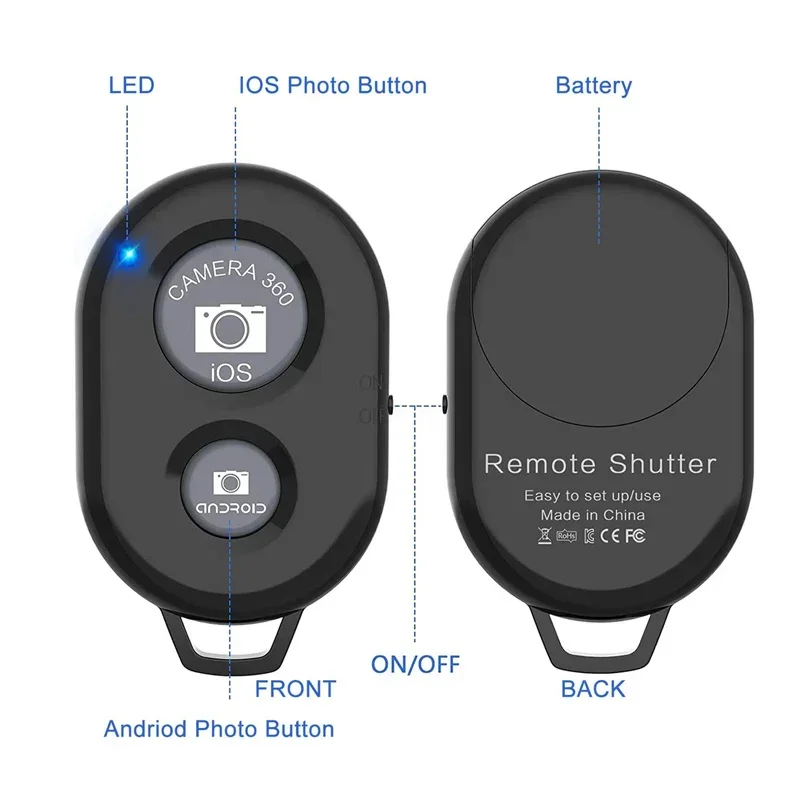 Bluetooth-Kamera-Fernbedienung für Smartphones, kabellose – Bild 2