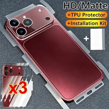 Apple iPhone 17 16 Pro Max 17 Air 17 Pro Wrap Side Edge Rückenschutz Kratzer Autorepair Matt/HD Weiche TPU