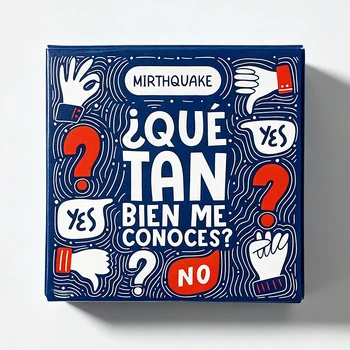Spanische Mini-Spielkarten - „Bien Me Conoces?“ - Unterhaltsames Brettspiel für Nach dem Abendessen, Reise
