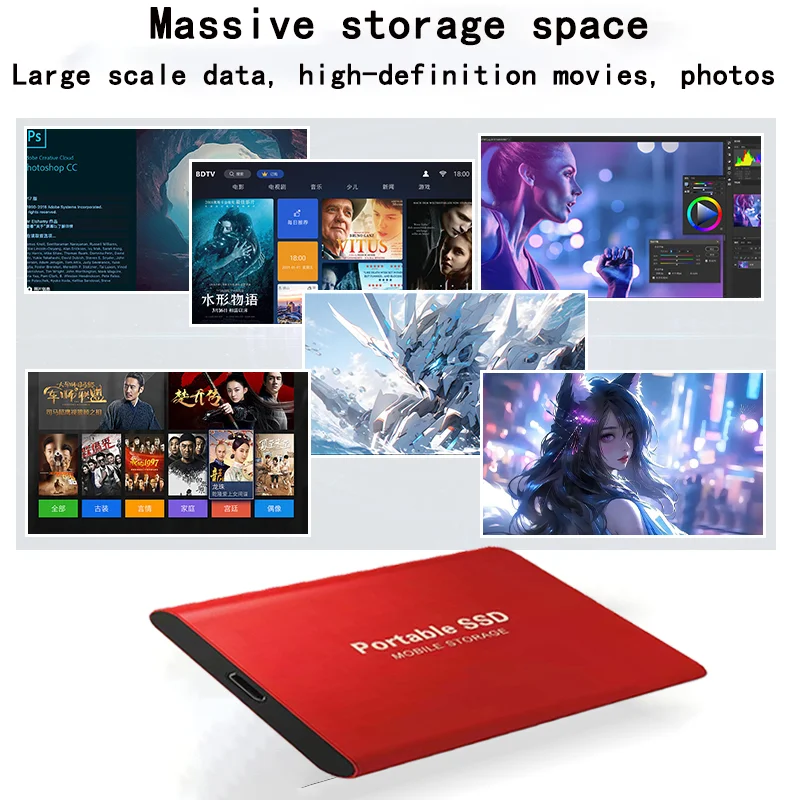 【Brand+】2026 Neue Externe SSD 1TB/2TB/4TB Langlebige Tragbare – Bild 3