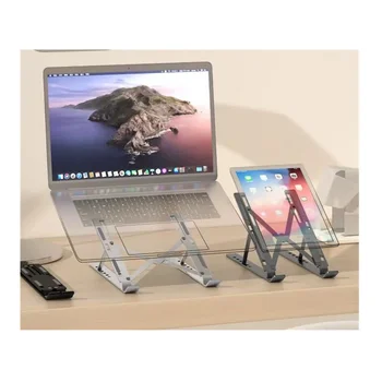 Tragbarer Laptop-Ständer aus ABS-Kunststoff - faltbarer, ergonomischer Ständer für MacBook, Air, Pro und alle