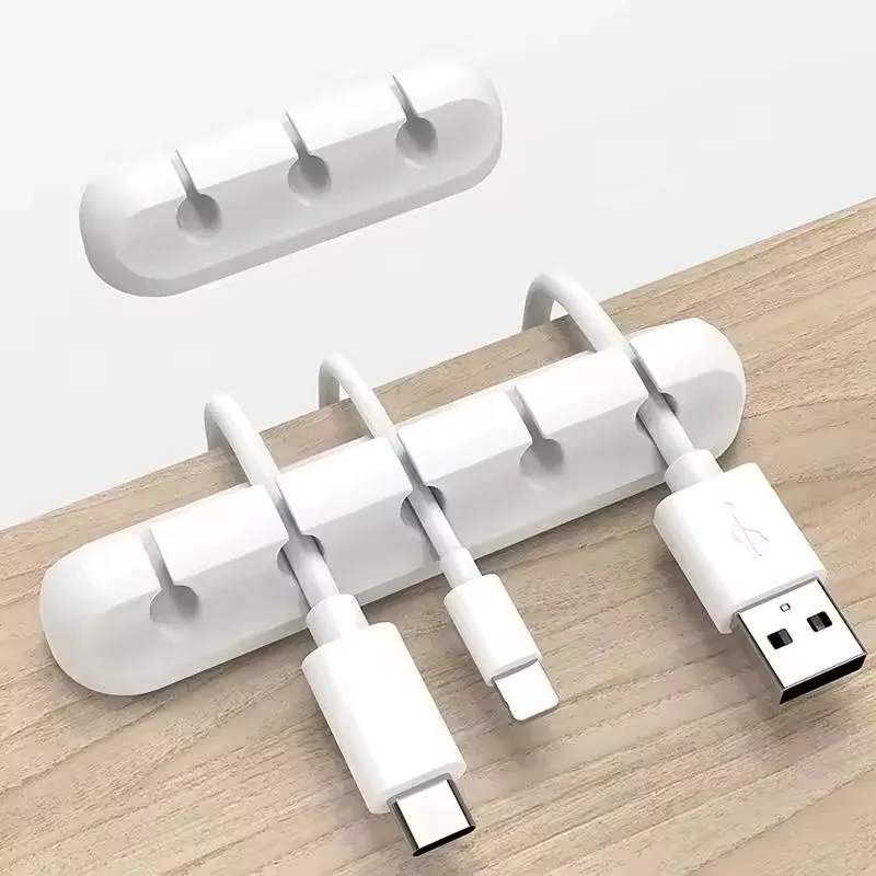 Kabel-Organizer aus Silikon, Kabelclips für den Schreibtisch