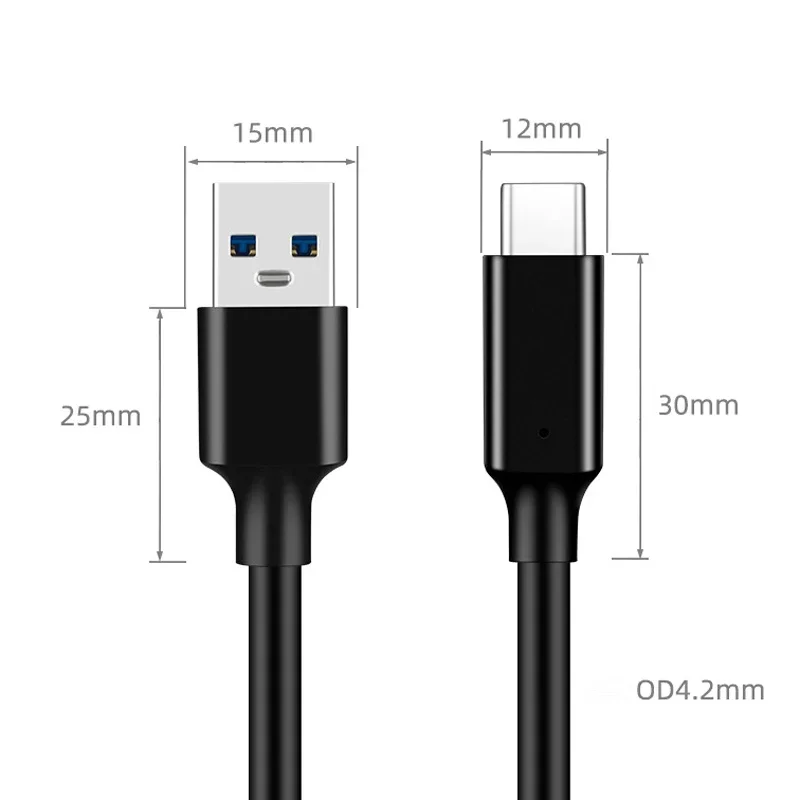 USB3.2 10 Gbit/s Kabel USB Typ A auf USB C 3.1/3.2 Gen2 Kabel – Bild 5