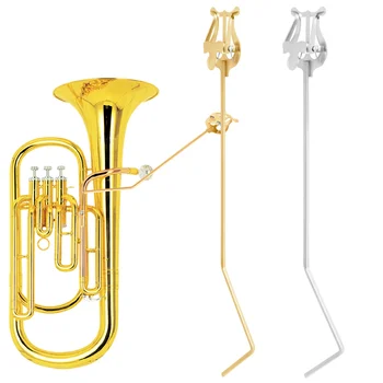 Notenständer Stehender Schlüssel Tuba Tenor Horn Tragbarer Notenständer aus Metall Euphonium Notenhalter
