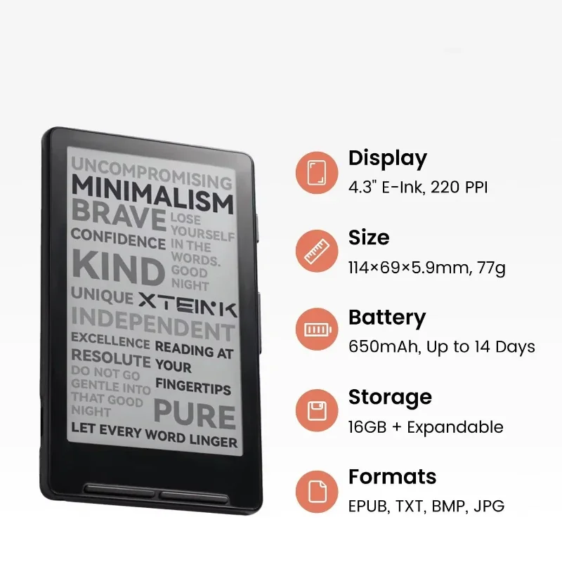 Globale Version XTEINK X4 Classic Reader 4,3 Zoll – Bild 2
