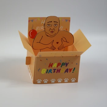 Lustige, alles Gute zum Geburtstag, Pop-Up-Geburtstagskarte, niedliche Desktop-Neuheit, urkomische