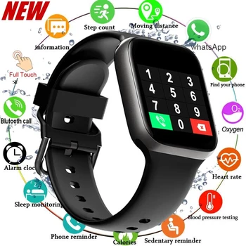 116plus Smart Uhr Männer und Frauen Voller Touchscreen Sport Fitness Uhr Mann IP67 Wasserdichte Bluetooth