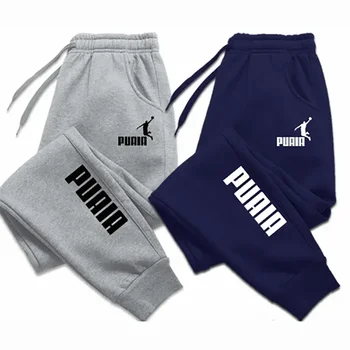 Puaia Print Herren hose Herbst/Winter neue Sport Jogging hose Fitness Loose Fit Kleidung einfarbige Outfit