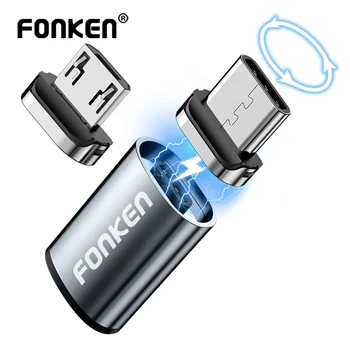 Magnetischer Kabelanschluss, Handy-Kabeladapter, Micro-USB, magnetische Spitze, Magnet-Ladegerät, Stecker, Typ