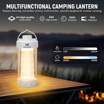 Wurkkos CL01 EDC-Arbeitsleuchte, Powerbank, kleine Außenlampe, Camping-Taschenlampe, 550 lm, tragbare