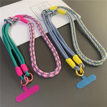 3 in 1 120 cm Umhängetasche Handy Hängeseil Umhängeband Handschlaufe Abnehmbares Telefon Lanyard Wasserbecher