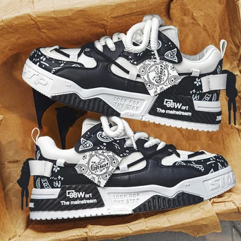 Sportliche Freizeitschuhe, Graffiti-Board-Schuhe, Herren-Freizeitschuhe, Ganzjahresschuhe, geeignet