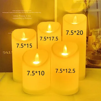 Flammenlose flackernde LED-Kerzen, flammenlose Kerzen, batteriebetriebene Kerzen für Hochzeitsdekoration