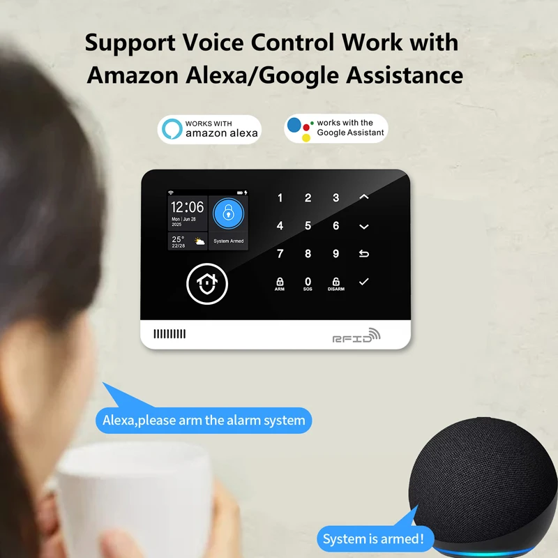 Tuya Smart WiFi GSM Home Security Alarm System – Bild 2