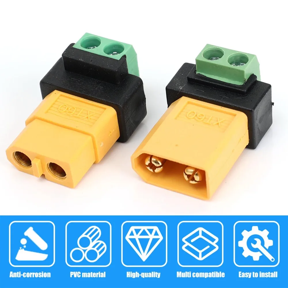 1-10 Stück XT60-Steckverbinder, Schraubklemmenadapter – Bild 3