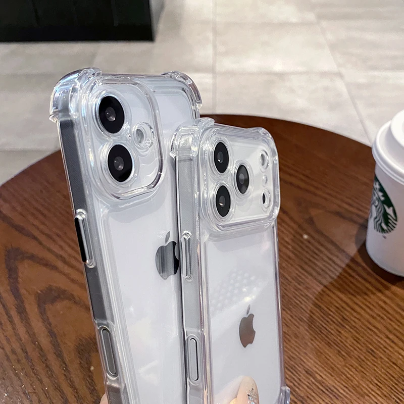 Luxuriöse, stoßfeste, klare Handyhülle für iPhone 17, 16, 15 – Bild 4