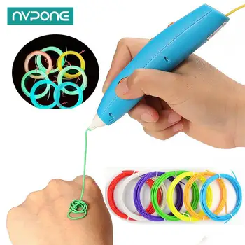 5 m, 6 Farben, 3D-Stift, nachtleuchtend, fluoreszierend, leuchtendes PLA-Filament, 1,75 mm, im Dunkeln