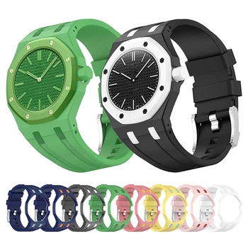 PC-Gehäuse + Silikonarmband für Swatch X AP Royal Pop Taschenuhr-Umbau