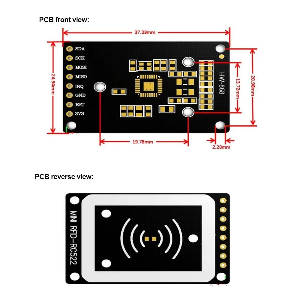 13,56MHz Frequenz RFID-Modul SPI-Schnittstelle Kompaktes – Bild 4