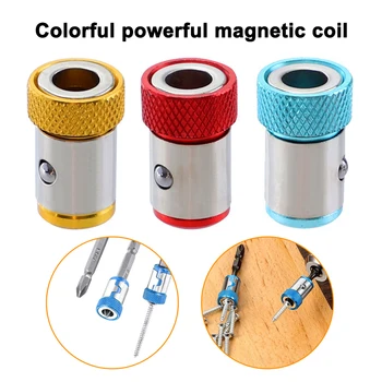 Universeller 1/4 Zoll Magnetischer Schraubendreher-Bithalter Farbiger Metall-Magnetisierer Stahlhülse