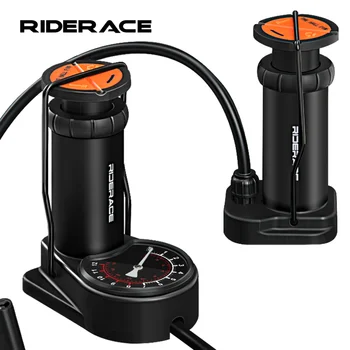 Fahrradpumpe Hochdruck-Fußpumpe für Mountainbikes und Rennräder mit Presta- und Schrader-Ventil, Ultraleicht