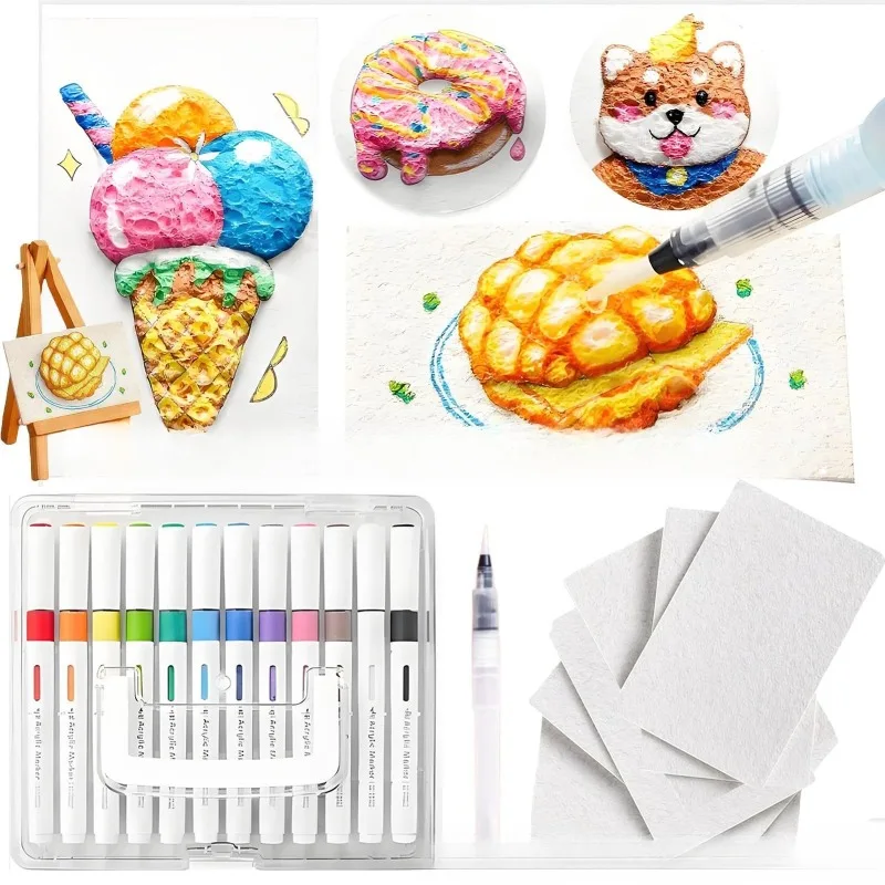 Kinder-Kunstbedarf 3D Magischer Schaumstoff-Textur-Malset DIY – Bild 2