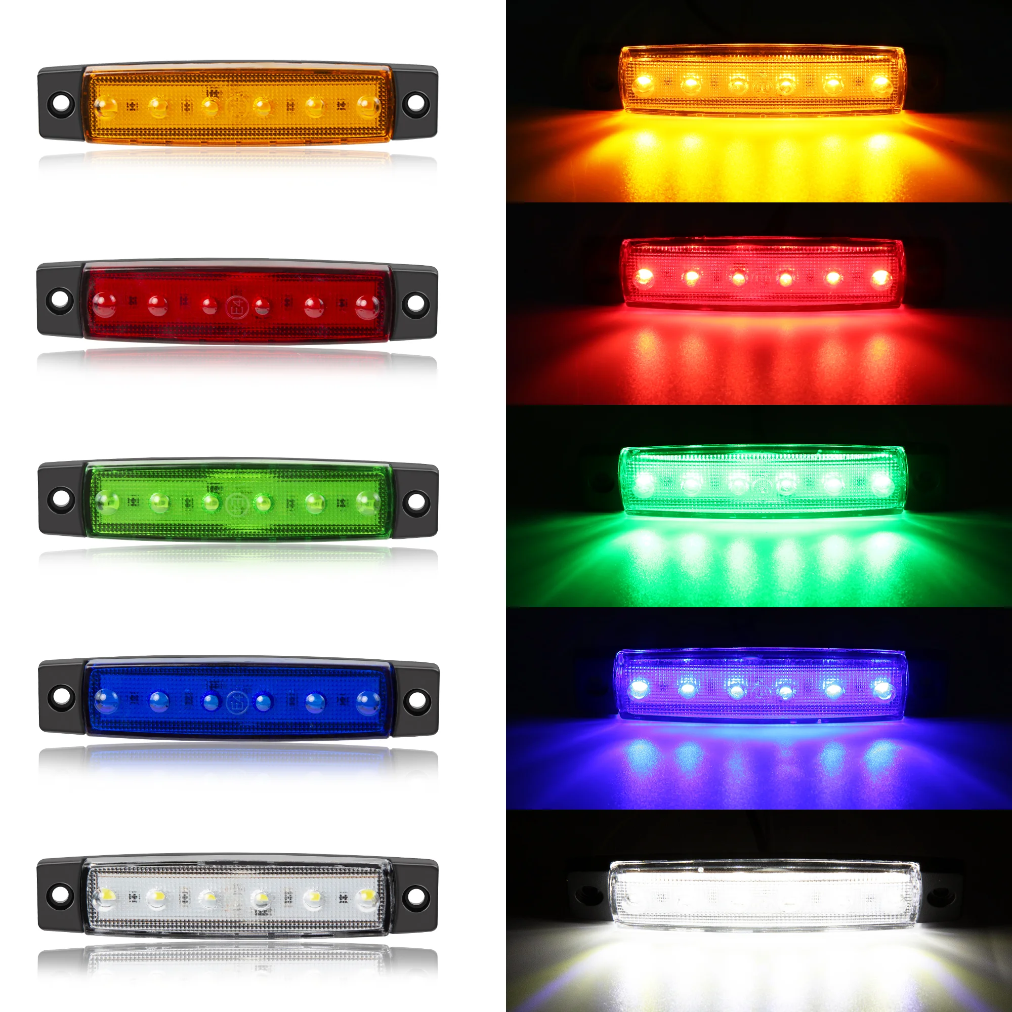 10PCS 12V-24V Led Seite Marker Anzeige Auto Lichter Vorne – Bild 2