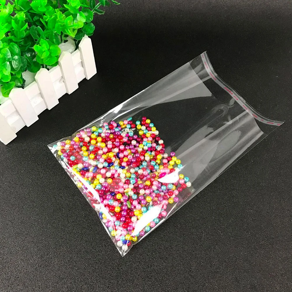 1000–100 Stück OPP selbstklebende durchsichtige Plastiktüten – Bild 3