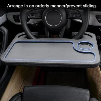 Tragbare Auto Laptop Computer Schreibtisch Halterung Ständer Faltbare Lenkrad Esstisch Halterung Trinken