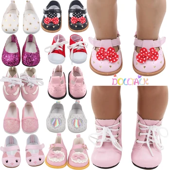 7 cm Puppe Schuhe Kleidung handgemachte Stiefel für amerikanische 18 Zoll Mädchen 43 cm Baby Neugeborene, OG