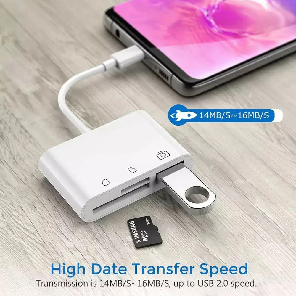 Typ-C-OTG-Adapter TF/SD-Kartenleser für Xiaomi Oneplus iPhone – Bild 4