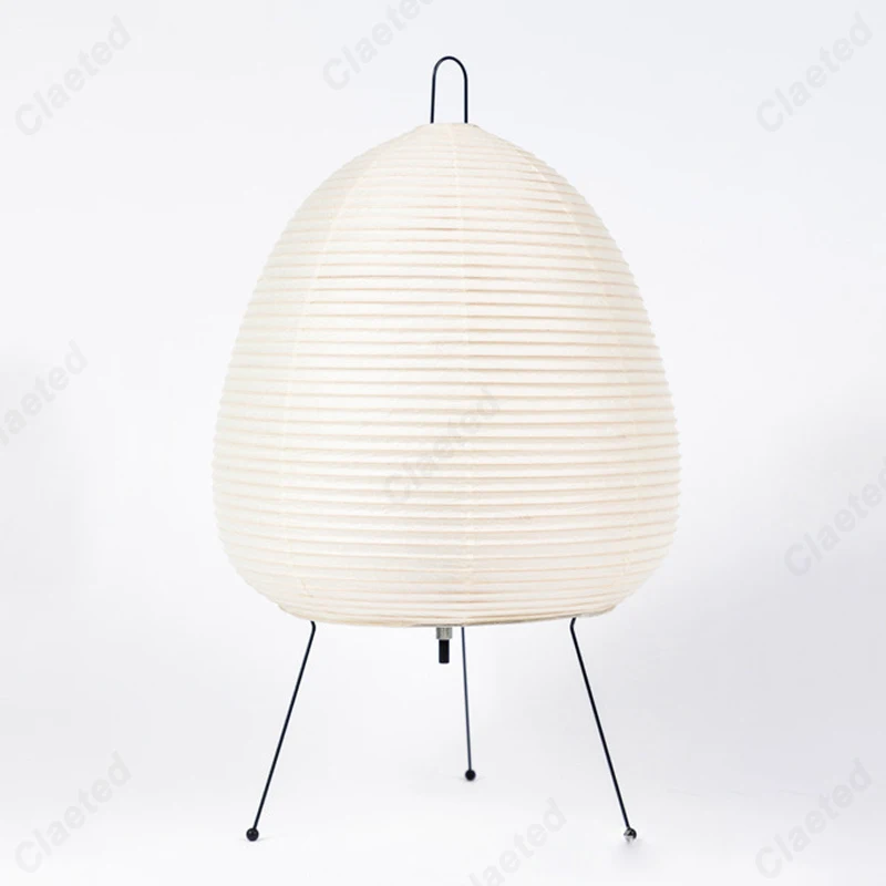 Japanische Design-Papiertischlampe Dreibein – Bild 5