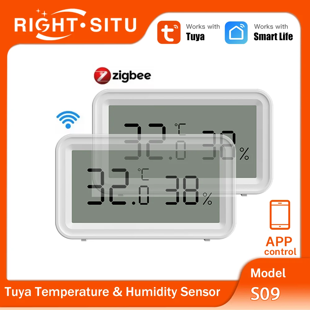 Tuya Zigbee WiFi Temperatur- und Feuchtigkeitssensor