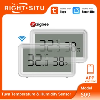 Tuya Zigbee WiFi Temperatur- und Feuchtigkeitssensor APP-Fernbedienung SmartLife Arbeiten mit Yandex Alexa