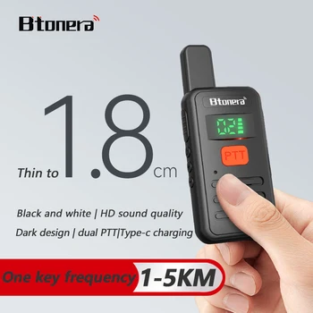 Btonera T1 Mini Walkie Talkie PMR 446 Professionelle Walkie Talkies Largo Alcance Mini Radio Wolkie Tokie