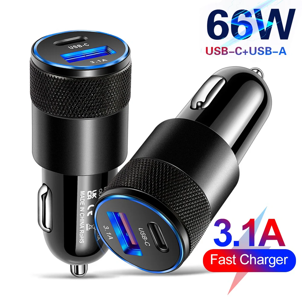 USB-C Auto-Ladegerät 66 W PD für Zigarettenanzünder