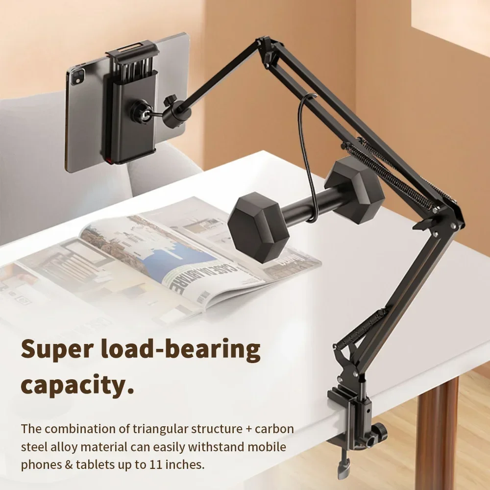 Tablet-Halter für Bett mit 90 cm Metallarm 360 ° – Bild 5