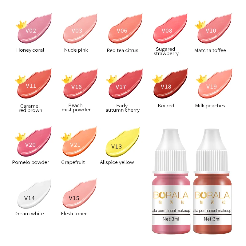 Borala 26 Farben Permanent Make-up Pigment – Bild 5