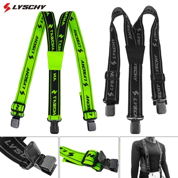 Strapazierfähige Hosenträger für Hosen, verstellbare Hosenträger mit Y-Rücken, Motorrad-Rennhose, Snow