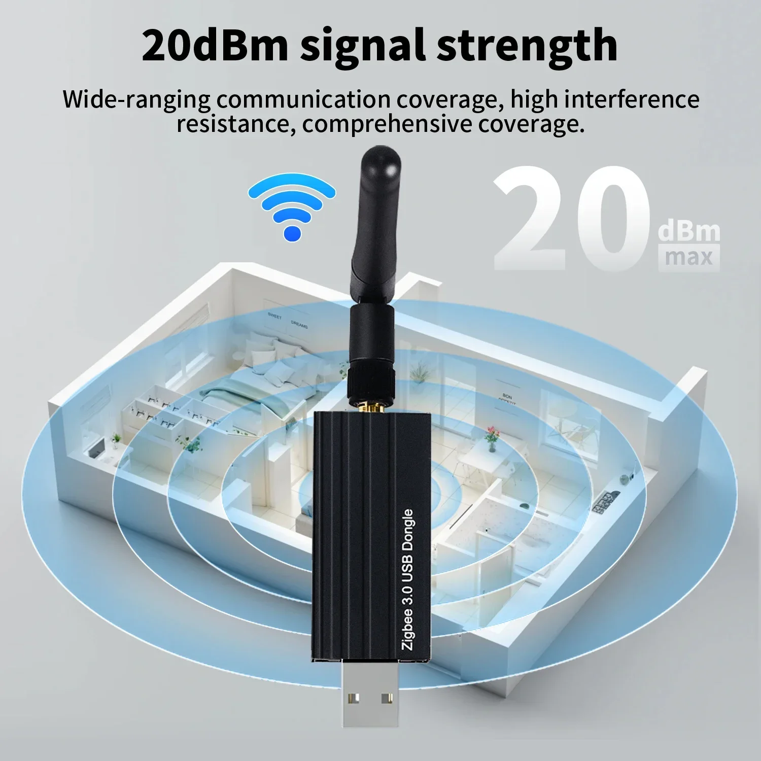 Haozee Zigbee 3.0 USB-Dongle Plus Stick Universal Zigbee – Bild 5